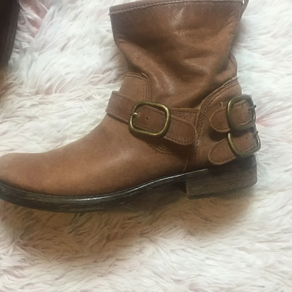 Lucky Brand Brown Leather Boots